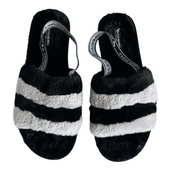 Koolaburra by UGG Back-Strap Sandals Fuzz'n II Stone Gray Size‎ 10 - Picture 2 of 11